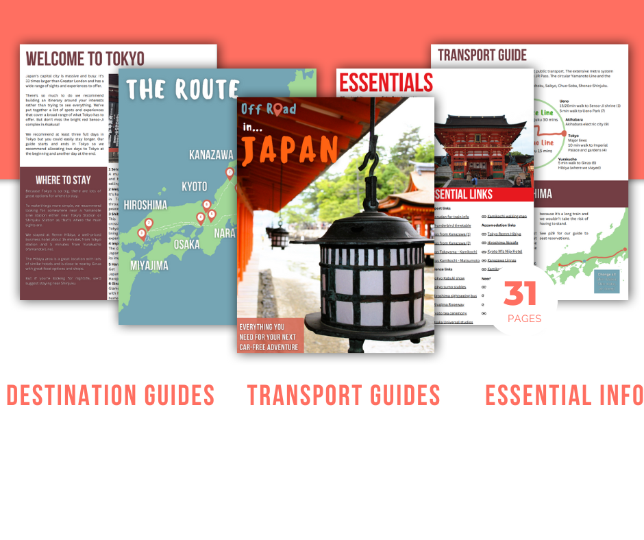 Sample pages from the Off Road Japan Travel Guide